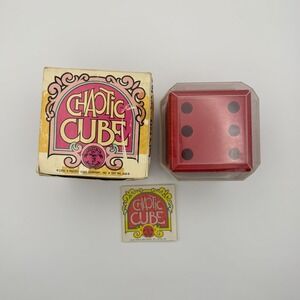 Nintendo Pacific Game Co Chaotic Cube Puzzle Vintage 1970 Red Fair Missing Pegs